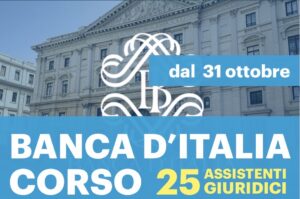 CORSO BANCA D’ITALIA - 25 assistenti giuridici