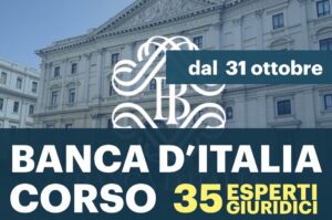 CORSO BANCA D’ITALIA - 35 esperti giuridici